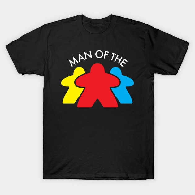 Man of the Meeple - Board Games T-Shirt by Kev Brett Designs